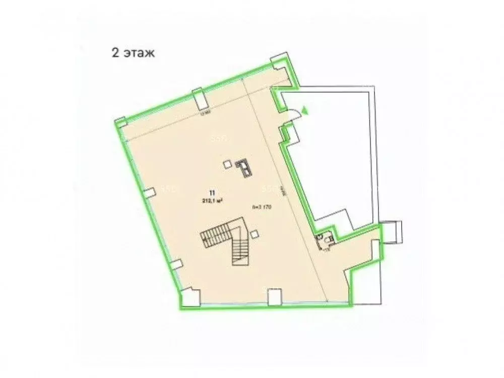 Помещение свободного назначения в Москва Карманицкий пер., 9 (220 м) - Фото 2