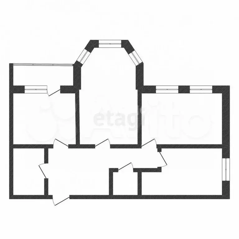3-к. квартира, 84,3 м, 2/17 эт. - Фото 0