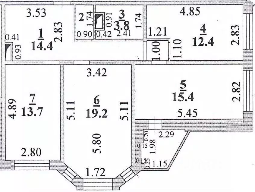 3-к кв. Липецкая область, Липецк ул. М.И. Неделина, 12 (80.5 м) - Фото 1