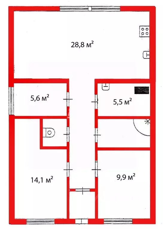Дом в Челябинская область, Челябинск пос. Шершни, Трактовая ул., 5 (90 ... - Фото 2