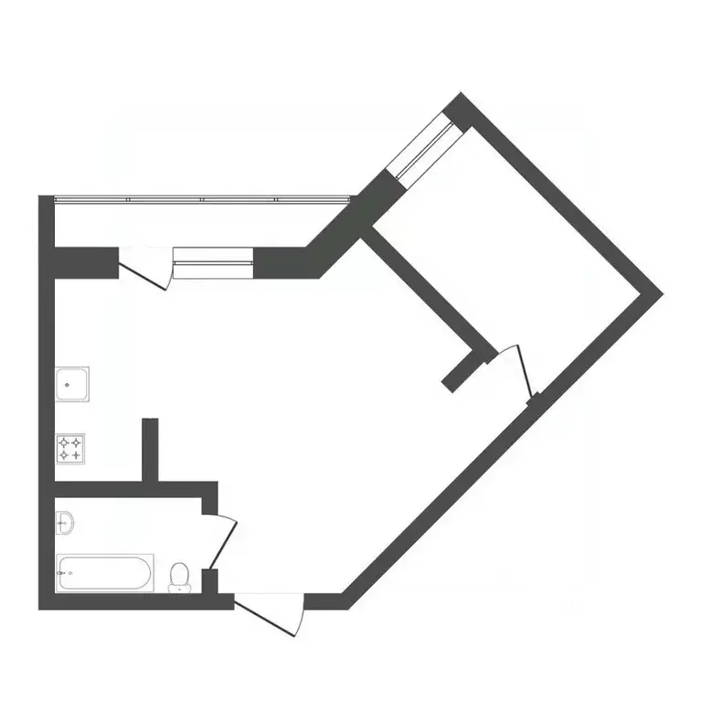 1-к кв. Тюменская область, Тюмень ул. Щербакова, 90 (62.2 м) - Фото 2