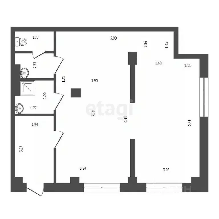 Помещение свободного назначения в Красноярский край, Красноярск ул. ... - Фото 2