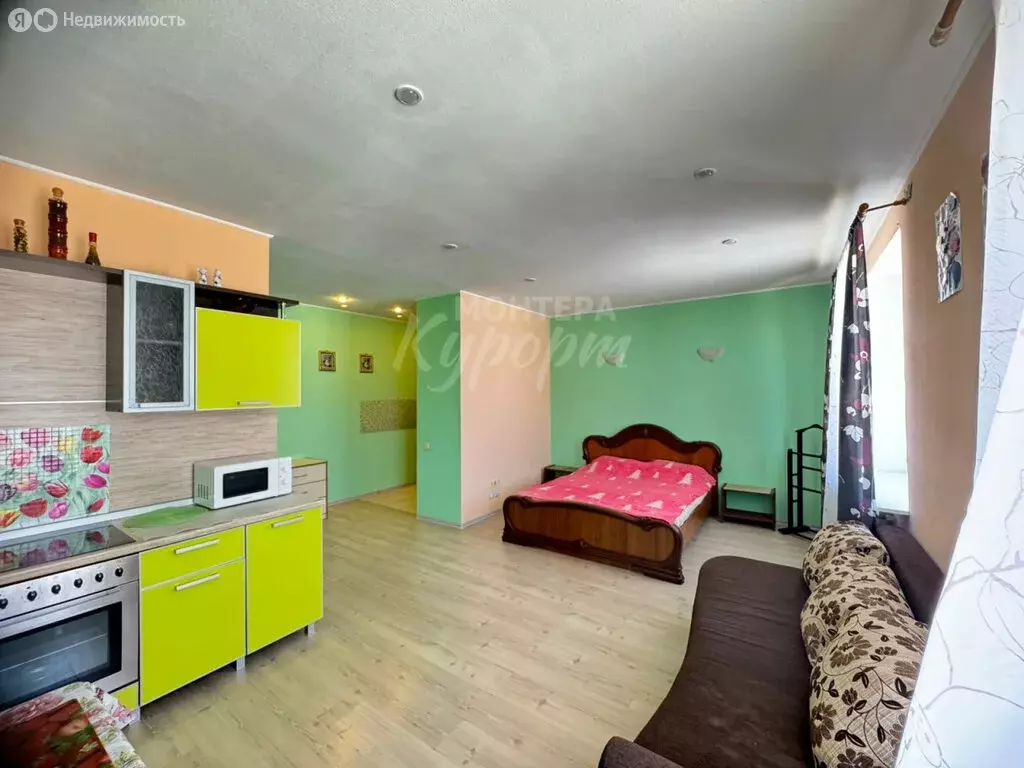 Квартира-студия: Зелёная Поляна, Курортная улица, 85к5 (38 м) - Фото 1