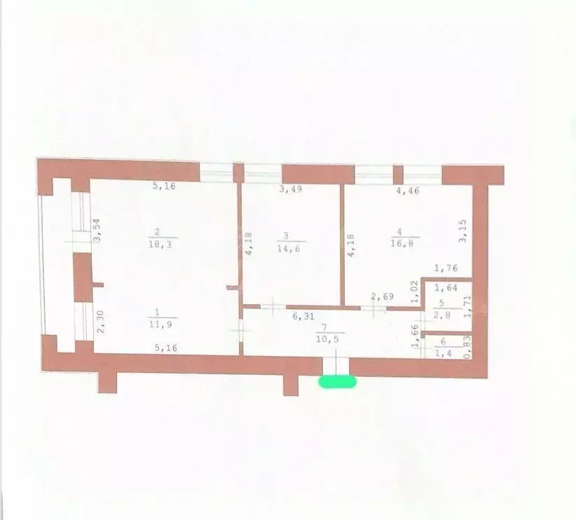 3-к кв. Оренбургская область, Оренбург ул. Конституции СССР, 5 (76.3 ... - Фото 1