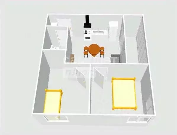3-к кв. Коми, Сыктывкар Октябрьский просп., 137 (47.0 м) - Фото 2