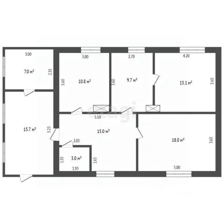 3-к кв. Тюменская область, Ярковский муниципальный округ, с. Маранка ... - Фото 2