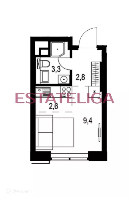 Продаётся квартира-студия, 18.1 м - Фото 1
