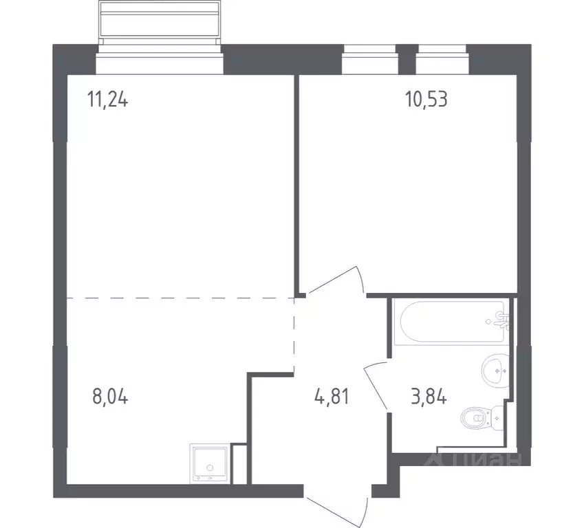 1-к кв. Московская область, Одинцовский городской округ, с. Лайково, ... - Фото 1