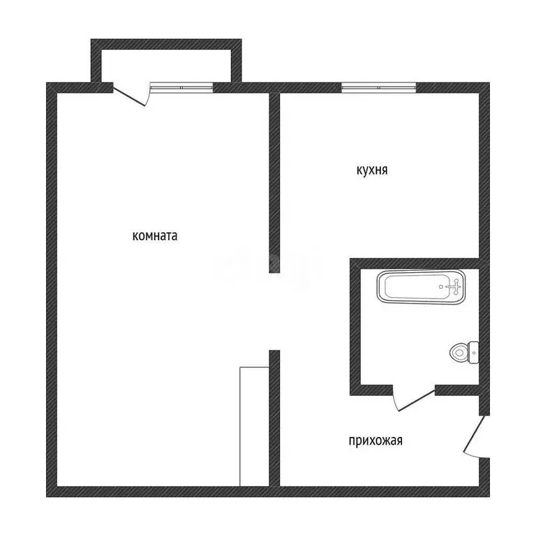 1-комнатная квартира: Бийск, улица имени Героя Советского Союза ... - Фото 1