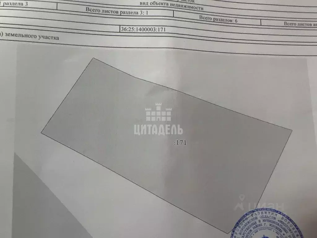 Участок в Воронежская область, Рамонский район, Большеверейское с/пос, ... - Фото 1