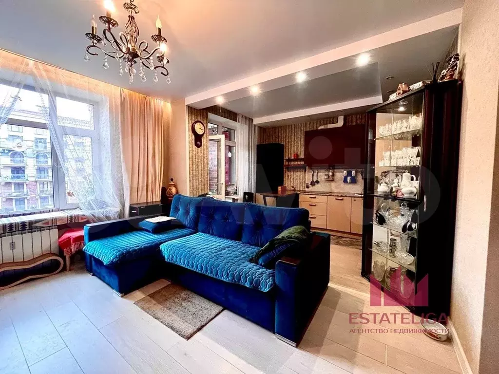2-к. квартира, 45,5 м, 6/8 эт. - Фото 1