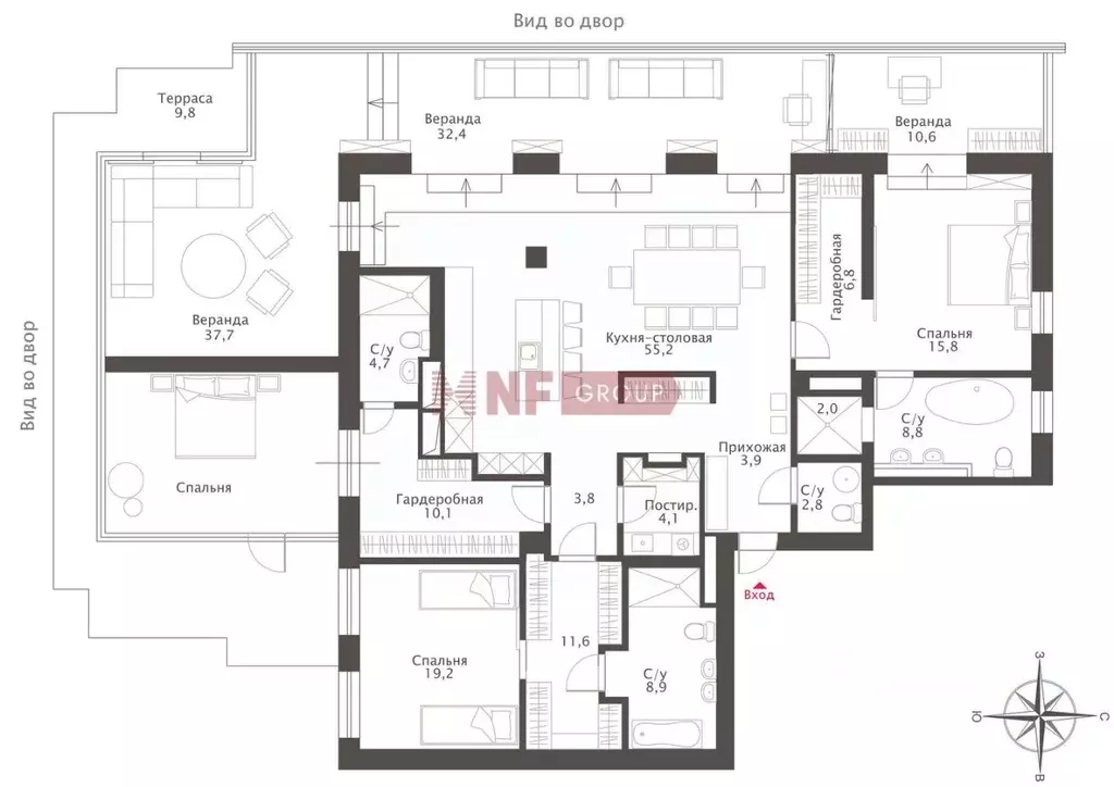 5-к кв. Москва Малый Козихинский пер., 7 (300.0 м) - Фото 2