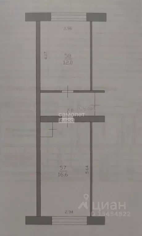 1-к кв. Марий Эл, Советский район, Солнечное с/пос, пос. Солнечный ул. ... - Фото 2