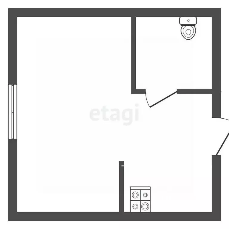 Студия Челябинская область, Кыштым ул. Юлии Ичевой, 150 (17.9 м) - Фото 1