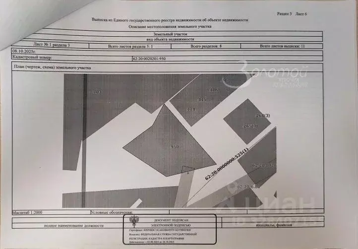 Участок в Рязанская область, Спасский муниципальный округ, с. Бельское ... - Фото 1
