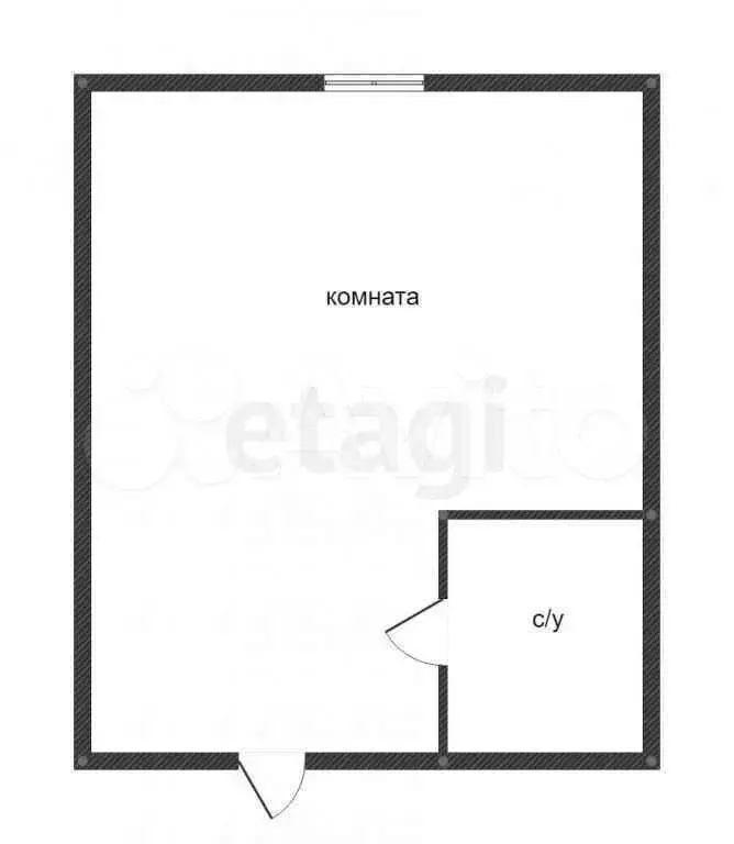 1-к. квартира, 18,2 м, 8/9 эт. - Фото 0