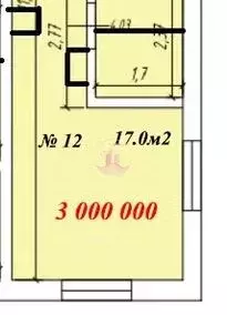 Студия Севастополь ул. Харьковская, 21 (17.0 м) - Фото 1