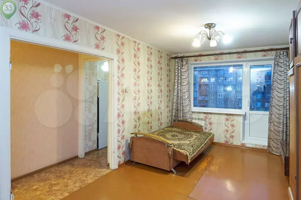 1-к. квартира, 30 м, 3/5 эт. - Фото 1