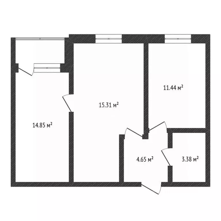 2-к кв. Нижегородская область, Нижний Новгород д. Анкудиновка, ул. ... - Фото 2