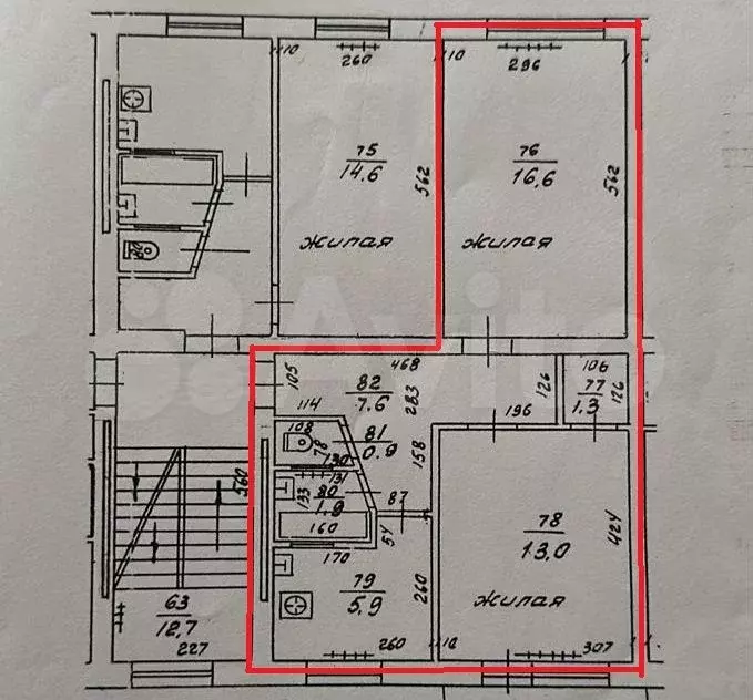 2-к. квартира, 47,2 м, 2/5 эт. - Фото 0