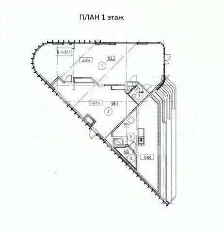 Помещение свободного назначения в Москва наб. Марка Шагала, 15к1 (255 ... - Фото 2