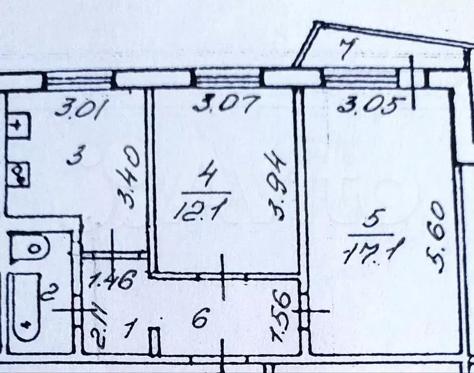 2-к. квартира, 50 м, 4/9 эт. - Фото 0