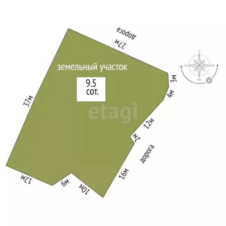 Участок в Тюменская область, Тюмень СОСН Колос-2 тер., ул. Малиновая ... - Фото 2