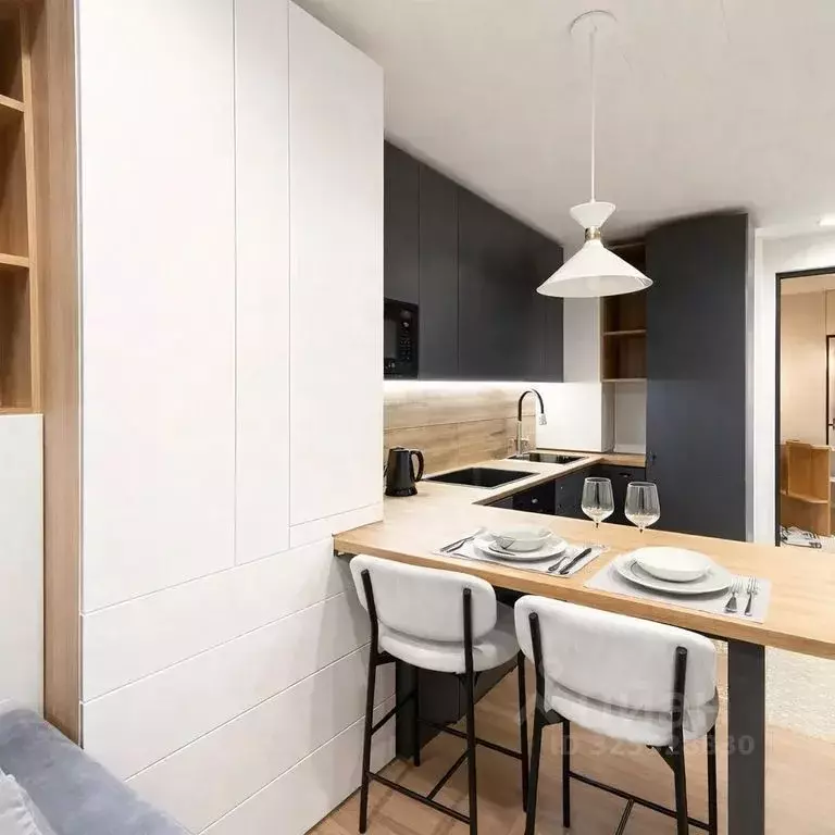 Студия Москва 2-я Хуторская ул., 34 (30.0 м) - Фото 2