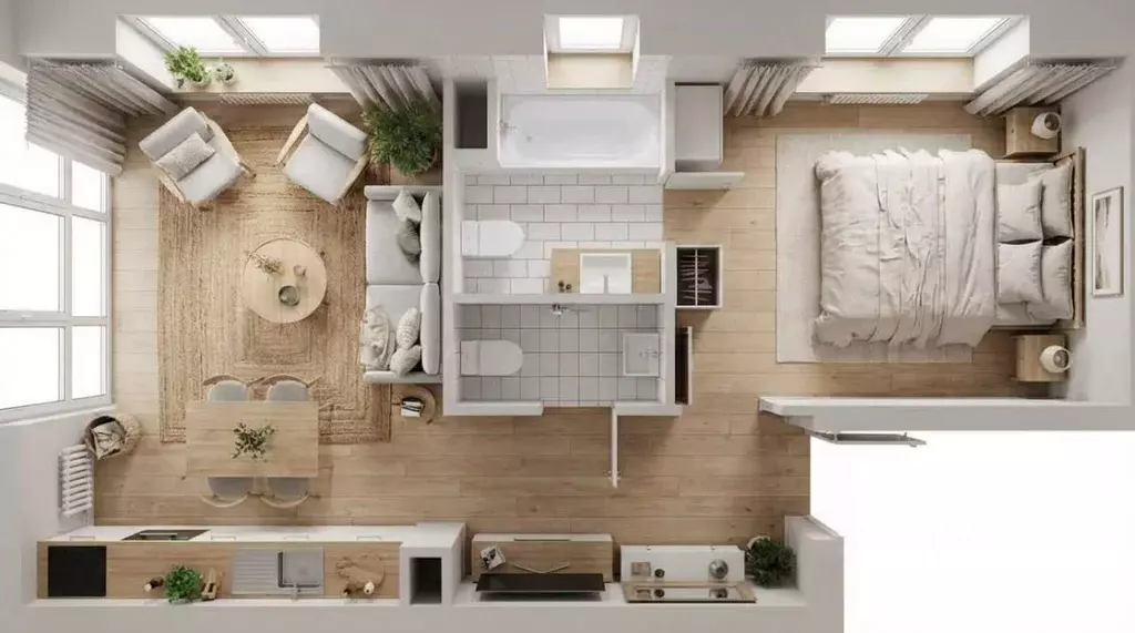 2-к кв. Москва Автомобильный проезд, 4 (43.41 м) - Фото 1