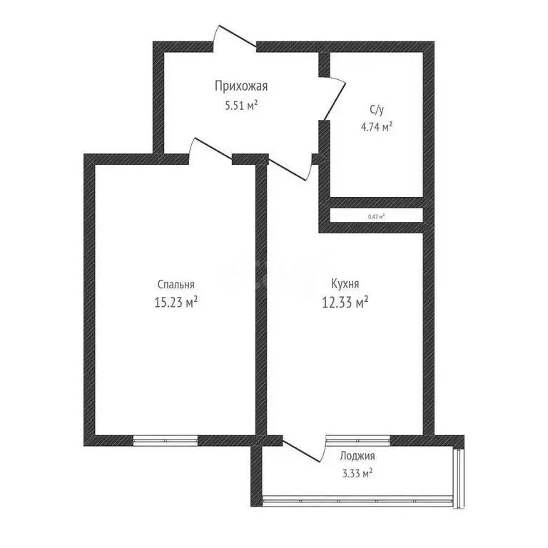1-комнатная квартира: Краснодар, улица Каляева, 263/4к1 (39.7 м) - Фото 0