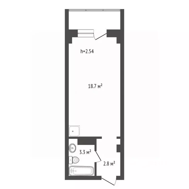 Студия Красноярский край, Красноярск Норильская ул., 40 (24.8 м) - Фото 2