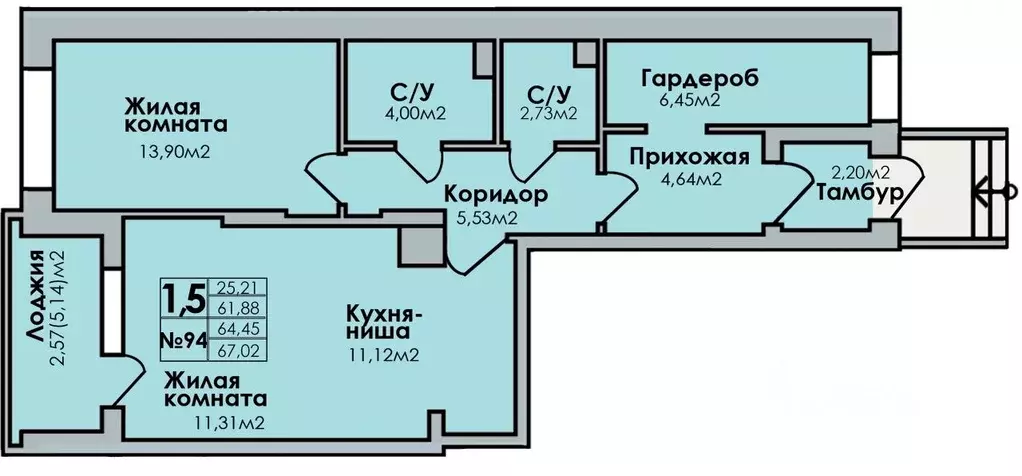 2-к кв. Удмуртия, Сарапул Центральный жилрайон, Новый Горизонт жилой ... - Фото 1