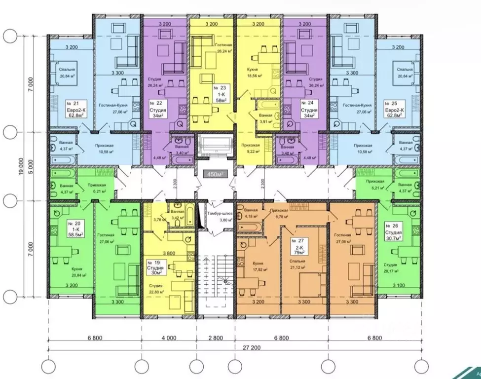 1-к кв. Дагестан, Махачкала ул. Крылова, 5 (58.0 м) - Фото 1