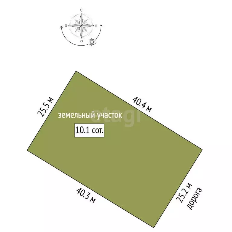 Участок в деревня Байрак, Звёздная улица (10 м) - Фото 1