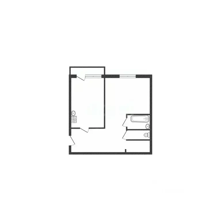 1-к кв. Иркутская область, Иркутск Радужный мкр, 119 (41.4 м) - Фото 2