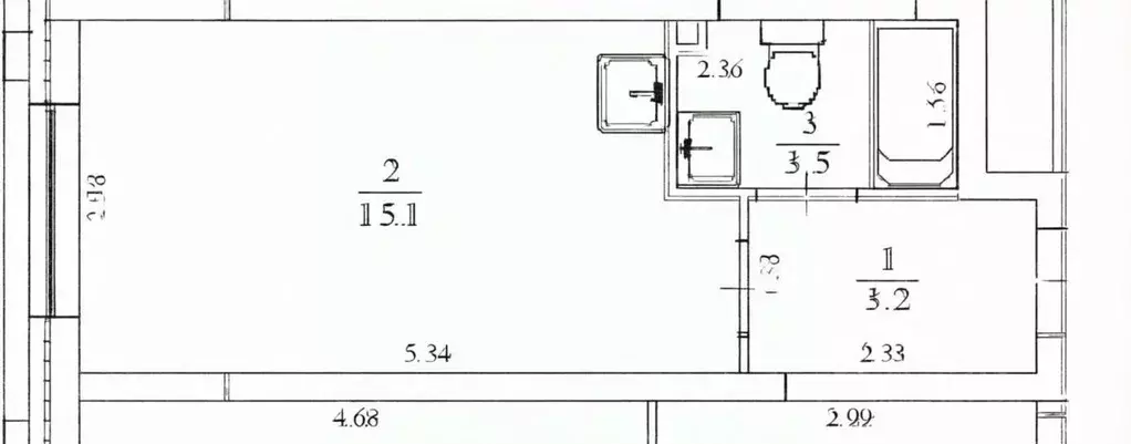 Студия Ульяновская область, Ульяновск ул. Аблукова, 22 (21.8 м) - Фото 2