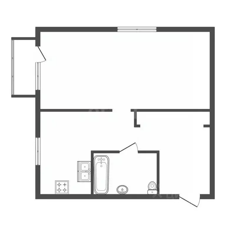 1-к кв. Санкт-Петербург, Санкт-Петербург, Пушкин Пушкинская ул., 12 ... - Фото 0