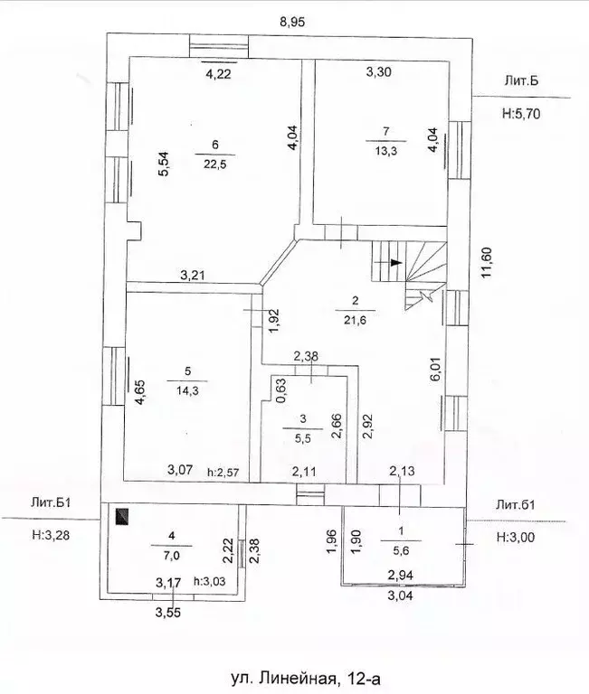 Дом в Челябинская область, Челябинск Линейная ул., 12А (146 м) - Фото 1