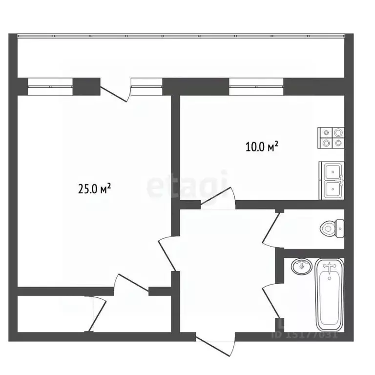 1-к кв. Ямало-Ненецкий АО, Муравленко Школьная ул., 20 (44.0 м) - Фото 1