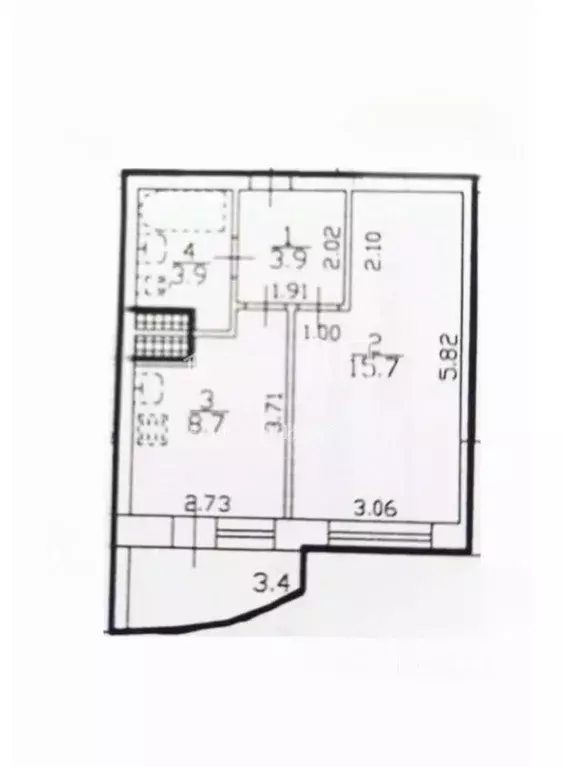 1-к кв. Санкт-Петербург Туристская ул., 28к1 (33.0 м) - Фото 2