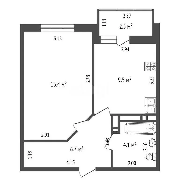 1-комнатная квартира: Ростов-на-Дону, Берберовская улица, 6с2 (35.7 м) - Фото 0