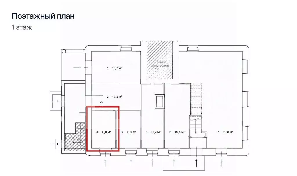 Помещение свободного назначения в Москва Бауманская ул., 33/2С3 (12 м) - Фото 2
