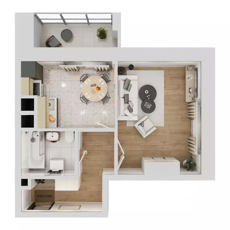 1-к кв. Калужская область, Калуга Азаровская ул., 40к5 (38.11 м) - Фото 2