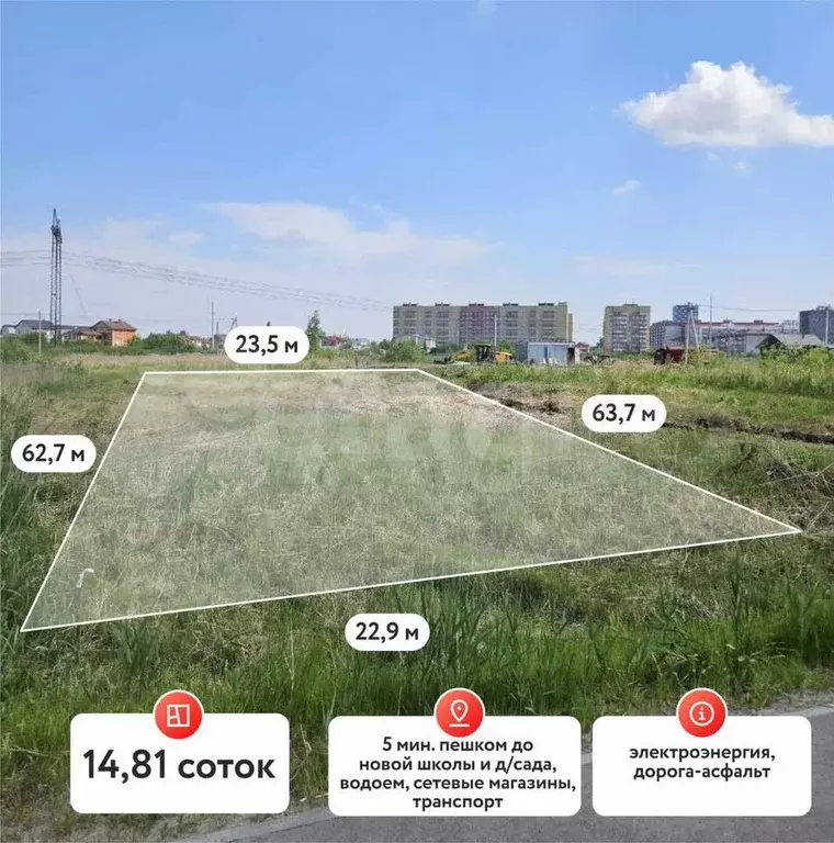 Участок 14 сот. (ИЖС) - Фото 0