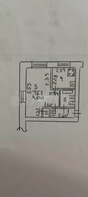 1-к. квартира, 30,1 м, 4/5 эт. - Фото 0