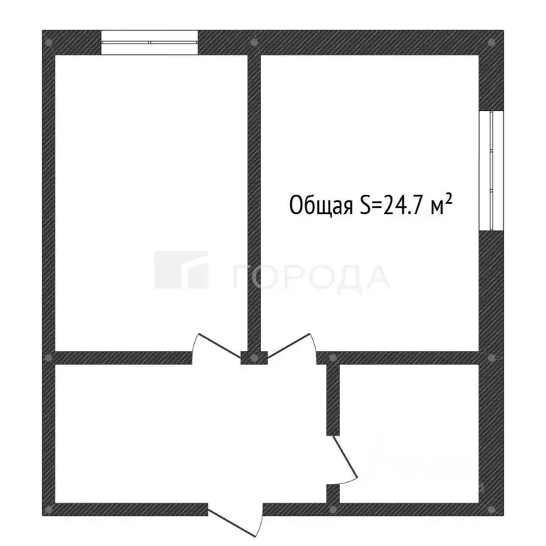 2-к кв. Алтайский край, Барнаул ул. Максима Горького, 44 (24.7 м) - Фото 2