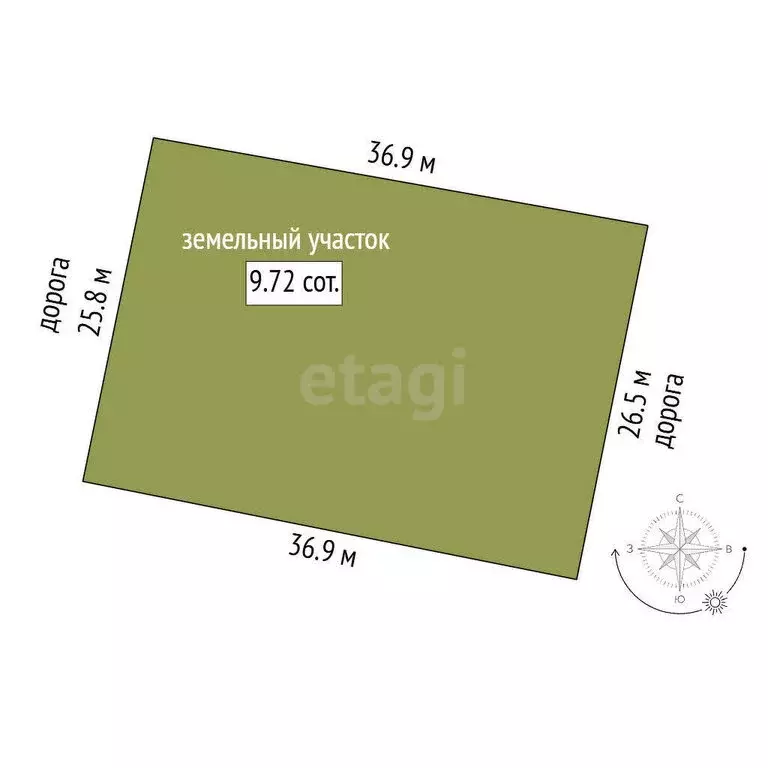 Участок в Малиновка, микрорайон 2Б, Сосновая улица (10 м) - Фото 1