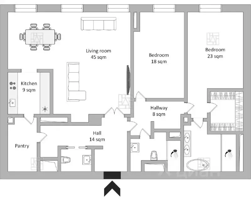 3-к кв. Москва Ленинградский просп., 36с31 (150.0 м) - Фото 2