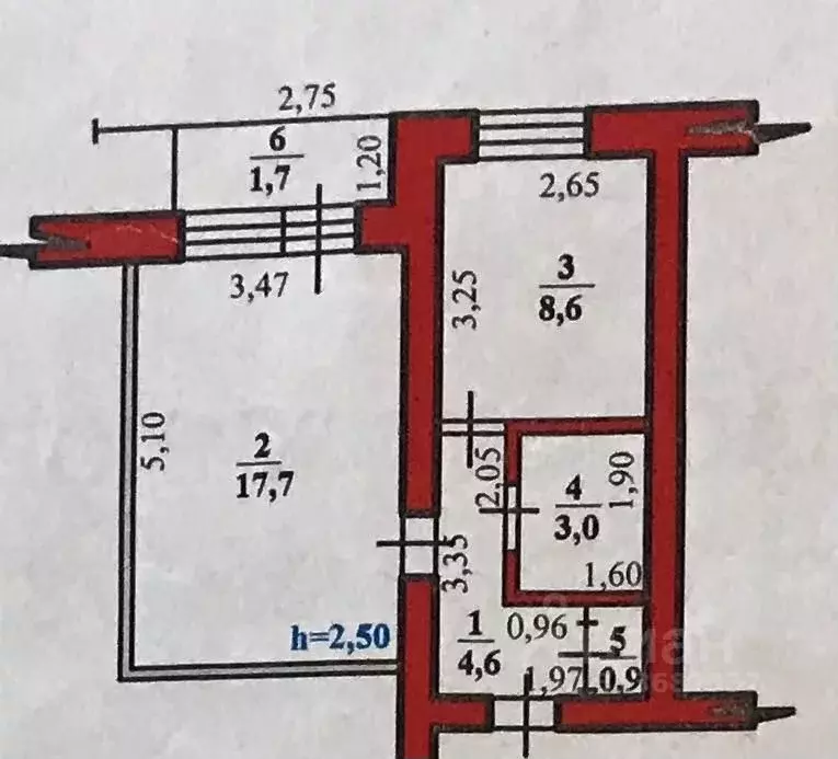 1-к кв. Башкортостан, Стерлитамак Коммунистическая ул., 85 (36.0 м) - Фото 1