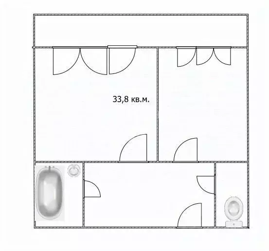 1-к кв. Томская область, Томск с. Тимирязевское, Октябрьская ул., 15 ... - Фото 2